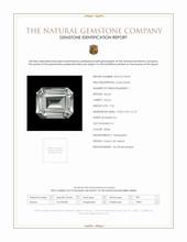 7.25 Ct. White Zircon from Ceylon (Sri Lanka) Scan Report