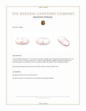 11.24 Ct. Cabochon Morganite from Brazil Appraisal