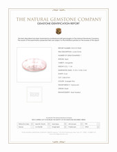 11.24 Ct. Orangish Pink Cabochon Morganite from Brazil Scan Report