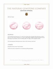 2.19 Ct. Cabochon Morganite from Brazil Appraisal