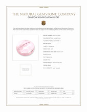 2.19 Ct. Cabochon Morganite from Brazil Scan Report