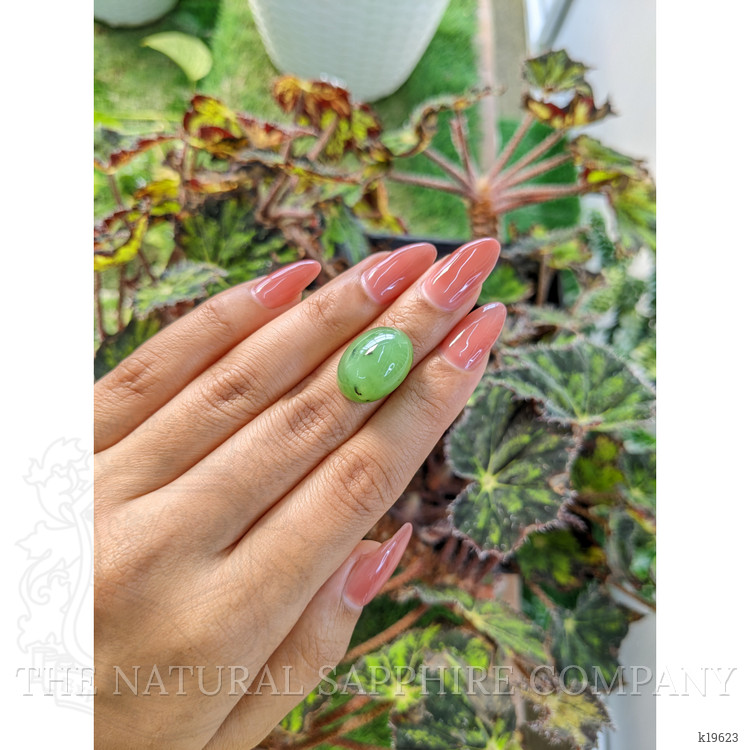 21.20 Ct. Cabochon Jade from Burma (Myanmar)