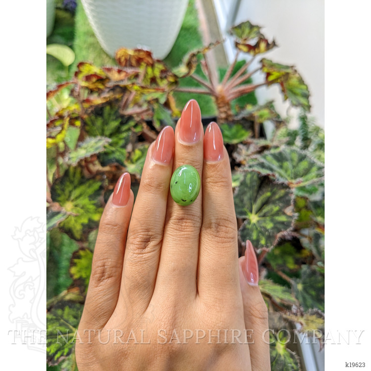 21.20 Ct. Cabochon Jade from Burma (Myanmar)