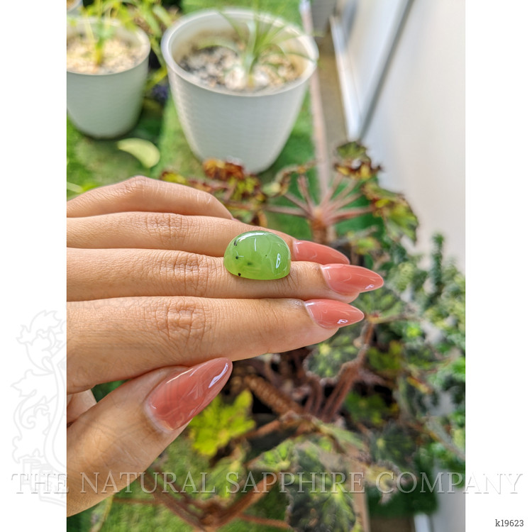 21.20 Ct. Cabochon Jade from Burma (Myanmar)