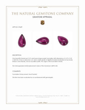 5.52 Ct. Purple Cabochon Tourmaline from Brazil Appraisal