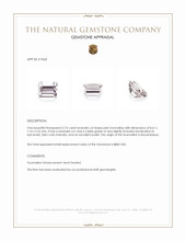 2.76 Ct. Pink Tourmaline from Mozambique Appraisal