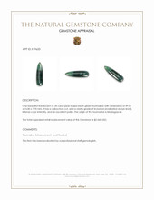 51.20 Ct. Cabochon Tourmaline from Madagascar Appraisal
