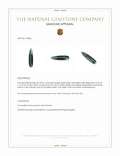 42.01 Ct. Cabochon Tourmaline from Madagascar Appraisal