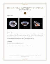 1.82 Ct. Moonstone from Madagascar Appraisal