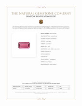 0.79 Ct. Pink Tourmaline from Mozambique Scan Report