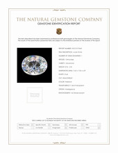 2.55 Ct. Rainbow Moonstone from Madagascar Scan Report