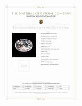 1.42 Ct. Rainbow Moonstone from Madagascar Scan Report