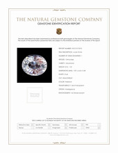 1.55 Ct. Rainbow Moonstone from Madagascar Scan Report