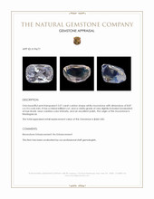 2.07 Ct. Rainbow Moonstone from Madagascar Appraisal
