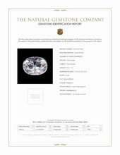 1.21 Ct. Rainbow Moonstone from Madagascar Scan Report