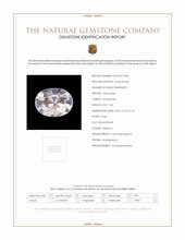 1.38 Ct. Rainbow Moonstone from Madagascar Scan Report