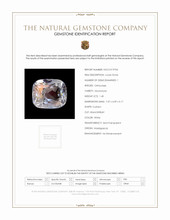1.40 Ct. Rainbow Moonstone from Madagascar Scan Report