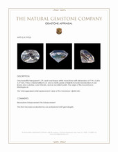 1.29 Ct. White Moonstone from Madagascar Appraisal