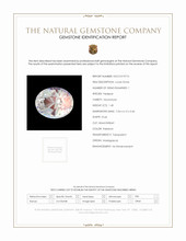 1.40 Ct. Rainbow Moonstone from Madagascar Scan Report