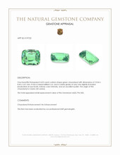 4.03 Ct. Green Chrysoberyl from Ceylon (Sri Lanka) Appraisal