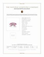 1.29 Ct. Pink Tourmaline from Mozambique Scan Report