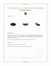 3.42 Ct. Rubellite Tourmaline from Mozambique Appraisal