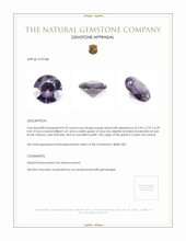 0.70 Ct. Purple Spinel from Ceylon (Sri Lanka) Appraisal