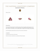 0.86 Ct. Multi Color Tourmaline from Mozambique Appraisal