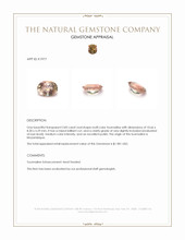 2.83 Ct. Tourmaline from Mozambique Appraisal