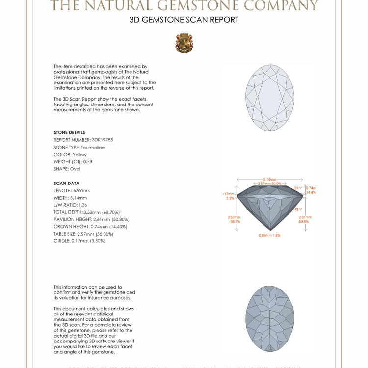 0.73 Ct. Tourmaline from Mozambique