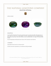 0.94 Ct. Alexandrite from Brazil Appraisal