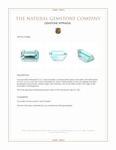 3.21 Ct. Tourmaline from Madagascar Appraisal