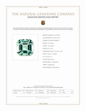 2.98 Ct. Bluish Green Tourmaline from Madagascar Scan Report