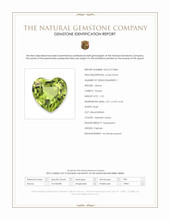 1.53 Ct. Yellowish Green Peridot from Pakistan Scan Report