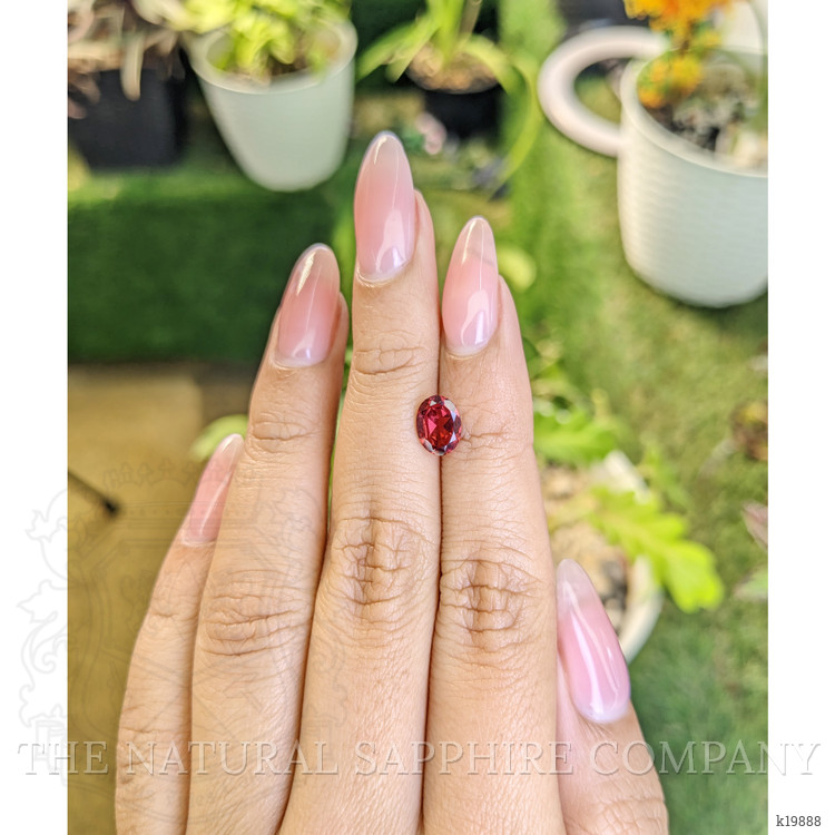 1.31 Ct. Rhodolite Garnet from Ceylon (Sri Lanka)