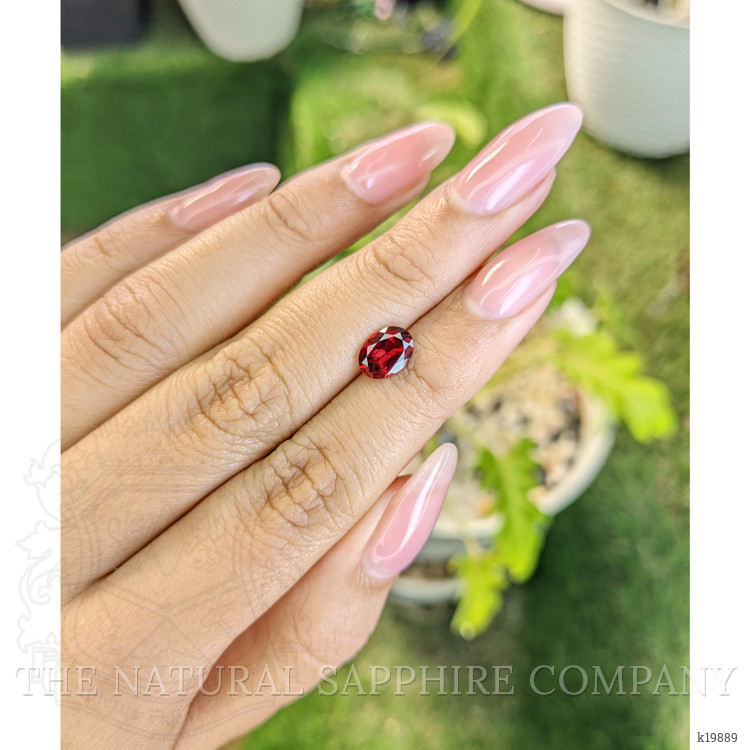 1.36 Ct. Rhodolite Garnet from Ceylon (Sri Lanka)