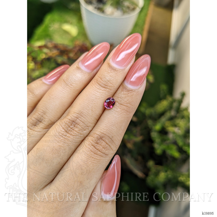 0.96 Ct. Rhodolite Garnet from Ceylon (Sri Lanka)