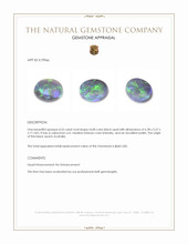 0.55 Ct. Cabochon Black Opal from Australia Appraisal