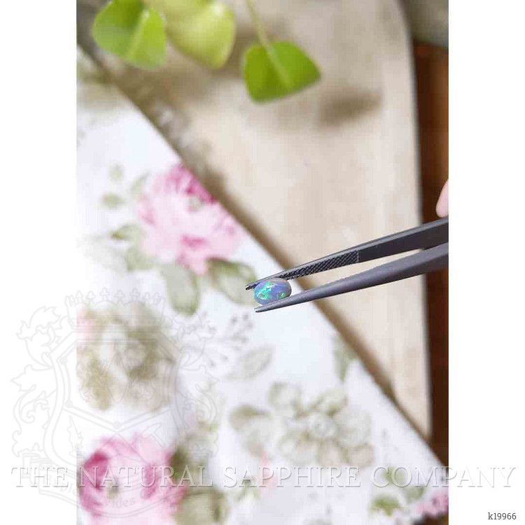 0.55 Ct. Cabochon Black Opal from Australia