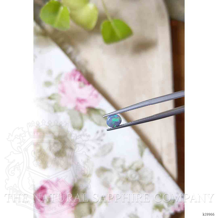 0.55 Ct. Cabochon Black Opal from Australia