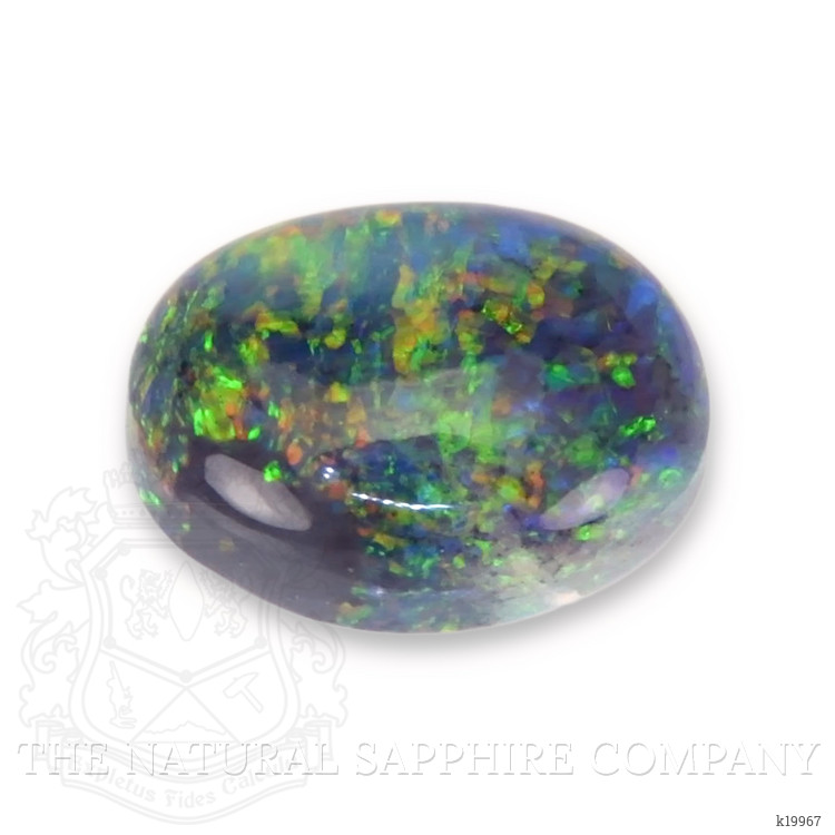 0.70 Ct. Cabochon Black Opal from Australia