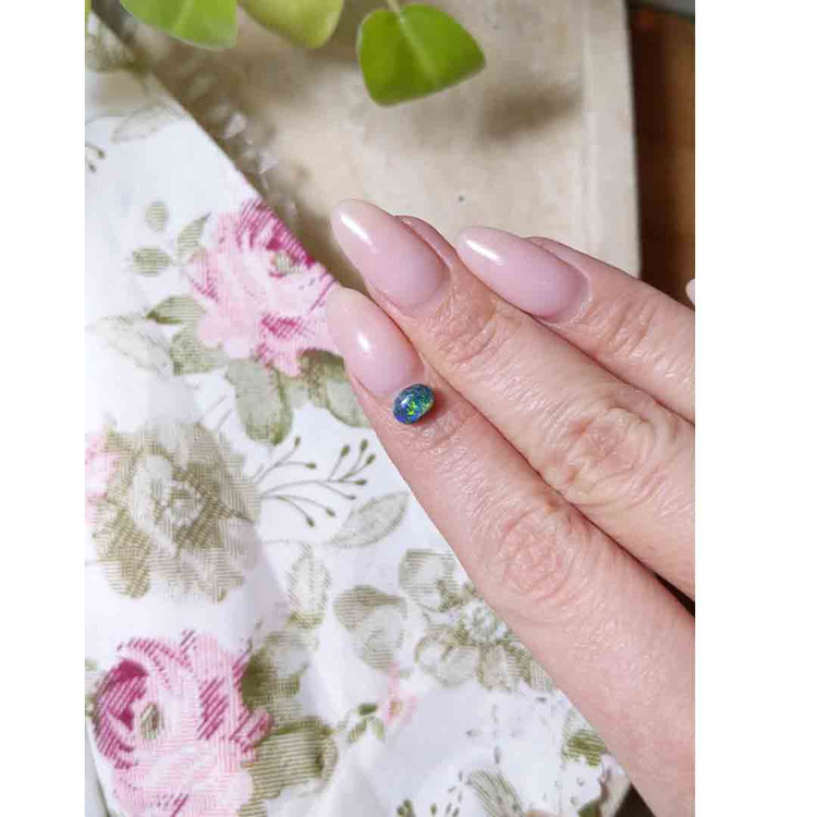 0.70 Ct. Cabochon Black Opal from Australia