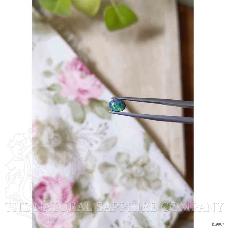 0.70 Ct. Cabochon Black Opal from Australia