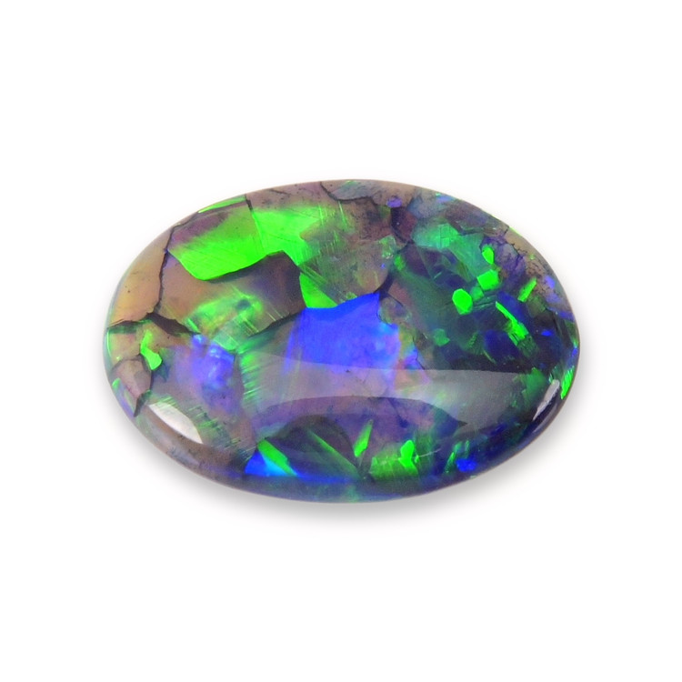 0.73 Ct. Cabochon Black Opal from Australia