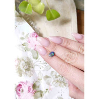 0.73 Ct. Cabochon Black Opal from Australia Life Style