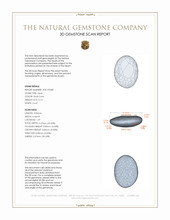 0.73 Ct. Cabochon Black Opal from Australia 3 D Scan Report