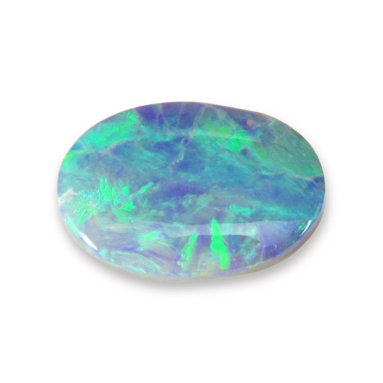 0.81 Ct. Cabochon Semi-Black Opal from Australia