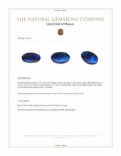 4.37 Ct. Multi Color Black Opal (Dark Opal) from Australia Appraisal