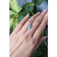 1.79 Ct. Cabochon Semi-Black Opal from Australia Life Style