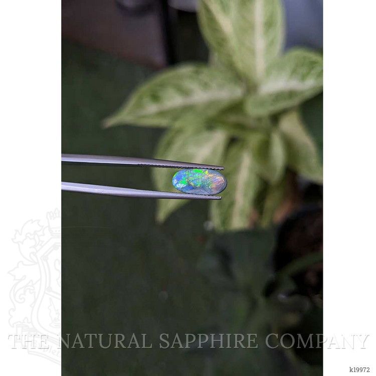 1.79 Ct. Cabochon Semi-Black Opal from Australia